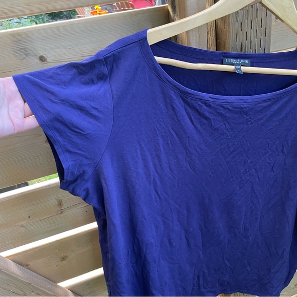 EF Silk Tee Indigo Blue - Picture 3 of 5